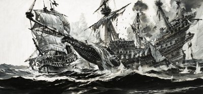 Battaglia navale non identificata da Graham Coton