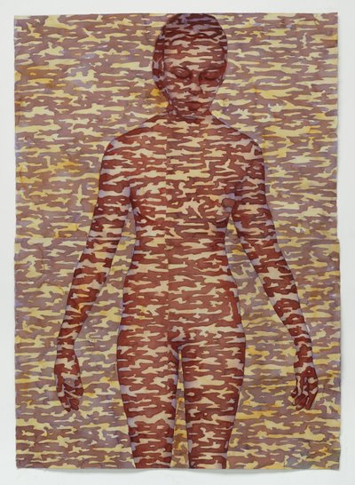 Paravento, 2025 (acquerello su archi) da Graham Dean