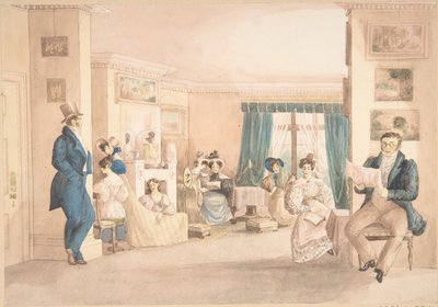 Un interno a Hatton, Warwickshire da Granddaughters of Dr. Samuel Parr.