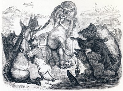 Gli animali malati di peste da Grandville