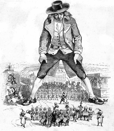 Illustrazione per I Viaggi di Gulliver di Jonathan Swift da Grandville (1803 47)