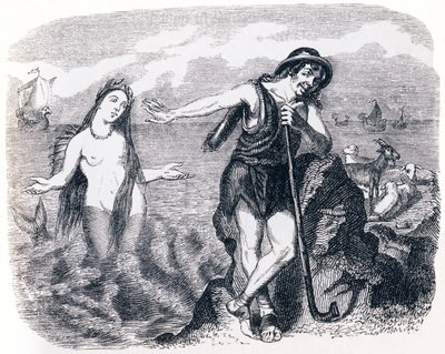 Il pastore e il mare - Favole di La Fontaine da Grandville