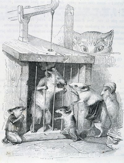 Topo intrappolato circondato dalla sua famiglia strappata - di Grandville da Grandville