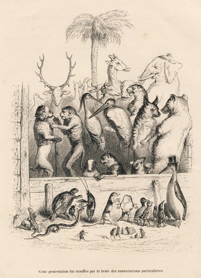 Conversazione tra animali da Grandville