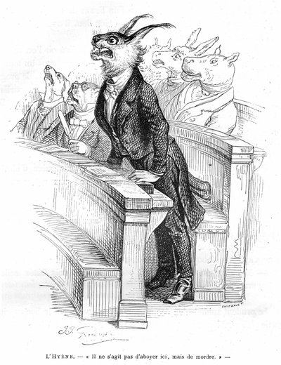 Incisione di Grandville, estratta dal libro 