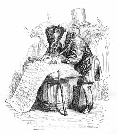 Incisione di Grandville dal libro 