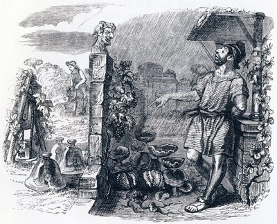 Giove e il mezzadro - Favole di La Fontaine da Grandville