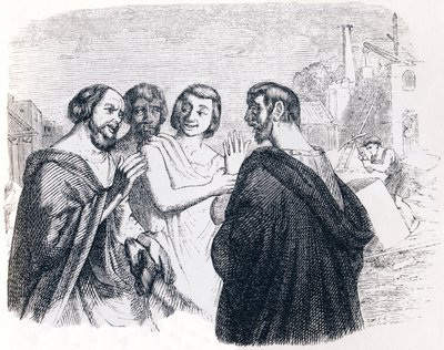 Discorso di Socrate - Favole di La Fontaine da Grandville