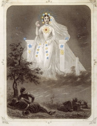 Stelle: Donna che rappresenta La bella stella - di Grandville da Grandville