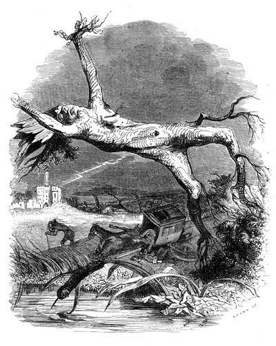 La quercia e la canna: favola di La Fontaine da Grandville (1803 47)