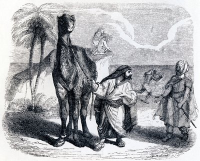 Il cammello e i bastoni galleggianti - Favole di La Fontaine da Grandville