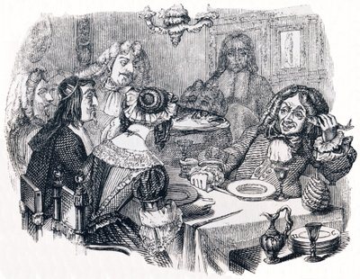 Il ridente e i pesci (Le rieur et les poissons) - Favole di La Fontaine da Grandville
