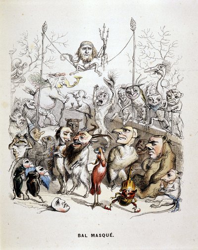 Il ballo in maschera degli animali - di Grandville da Grandville