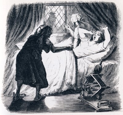 La vecchia e le due serve da Grandville