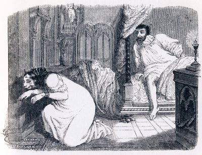 La gatta trasformata in donna - Favole di La Fontaine da Grandville