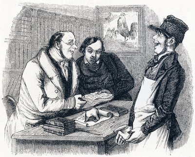 Il gallo e la perla - Favole di La Fontaine da Grandville