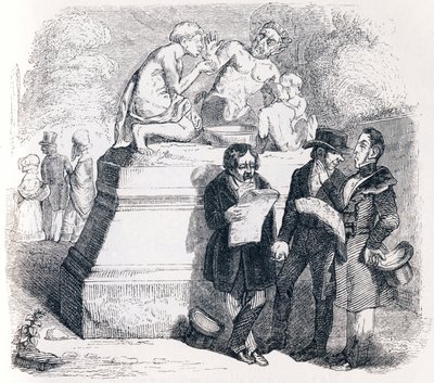Il satiro e il passante - Favole di La Fontaine da Grandville