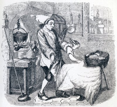 Il cigno e il cuoco - Favole di La Fontaine da Grandville