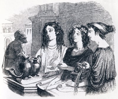 Testamento spiegato da Esopo (Testament explique par Esope) - Favole di La Fontaine da Grandville