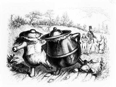 Le due pentole, illustrazione per 