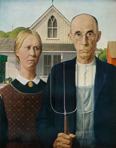 American Gothic, 1930 da Grant Wood
