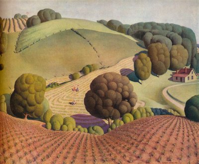 Giovane mais, 1931, 1938 da Grant Wood