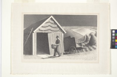 Tempo di semina e raccolto da Grant Wood