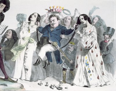 Caricatura di Honoré de Balzac da Granville