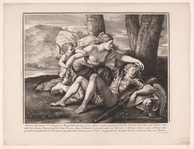 Rinaldo e Armida da Gérard Audran (attributed to)