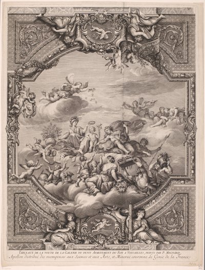 Apollo distribuisce premi e Minerva incorona il genio della Francia da Gérard Audran