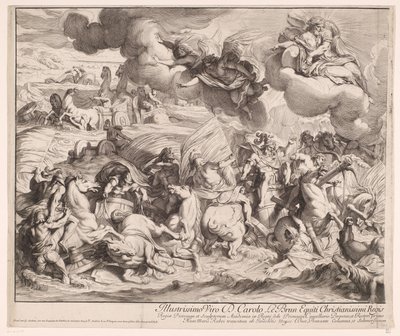 Passaggio attraverso il Mar Rosso (parte sinistra) da Gérard Audran