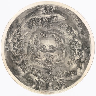 La Santissima Trinità, Soffitto della Chiesa di Val-de-Grâce da Gérard Audran