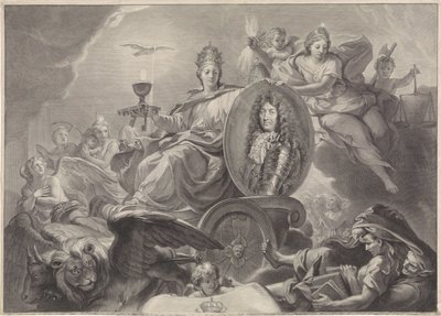 Ritratto allegorico di Luigi XIV, re di Francia da Gérard Edelinck
