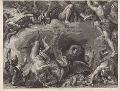 Ritratto allegorico a cavallo di Luigi XIV, re di Francia da Gérard Edelinck