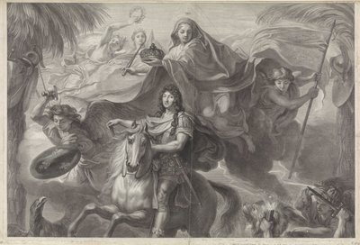 Ritratto equestre allegorico di Luigi XIV, re di Francia da Gérard Edelinck