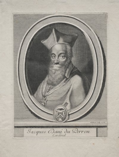 Cardinale Jaques Davey Duperron da Gérard Edelinck