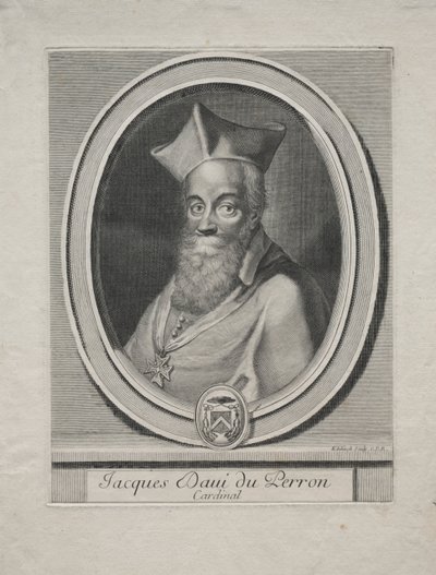 Cardinale Jacques Davy Duperron da Gérard Edelinck