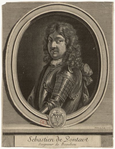 Edelinck - Sebastien de Pontaut Seigneur de Baulieu da Gérard Edelinck