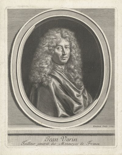 Ritratto di Jean Varin da Gérard Edelinck