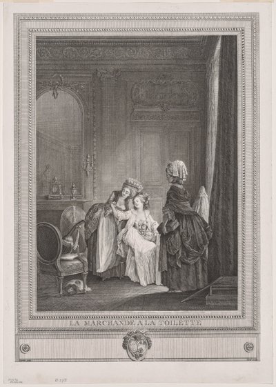 La commerciante nel camerino (La Marchande à la Toilette) da Gérard Vidal