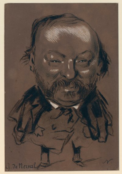 Gérard de Nerval - caricatura di Nadar da Gerard de Nerval