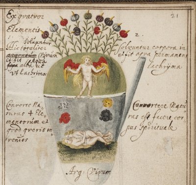 Taccuino alchemico, c. 1620 da Grasshoff