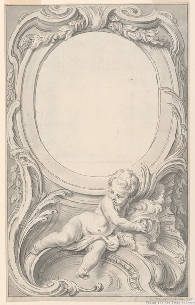 Progetto per cornice intorno al ritratto di Francis Russell, secondo conte di Bedford da Gravelot