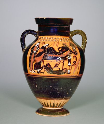 Anfora raffigurante Priamo e Achille, c.550 a.C. da Greek