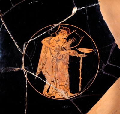 Antica Grecia: Coppa con figure rosse da Greek