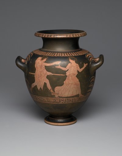 Stamnos a figure rosse attiche, 440-430 a.C. da Greek