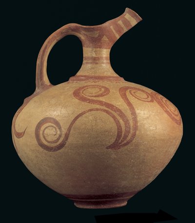 Brocca con beccuccio, possibilmente da Attiki, Periodo Tardo Elladico IIIA 1 (c.1400-1350 a.C.) da Greek