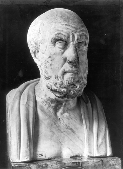 Busto di Ippocrate (c.460-c.377 a.C.) da Greek