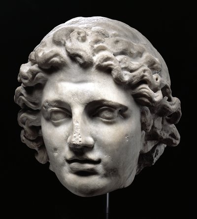 Testa colossale di Alessandro Magno (356-323 a.C.) da Greek