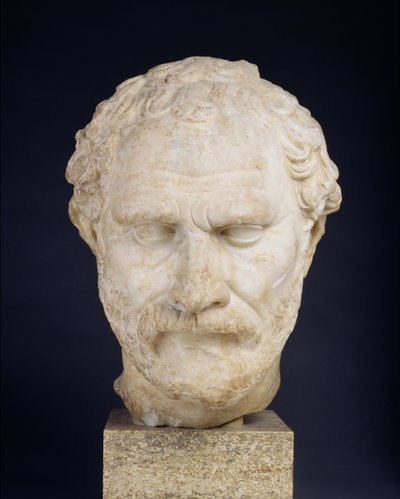Testa di Demostene da Greek